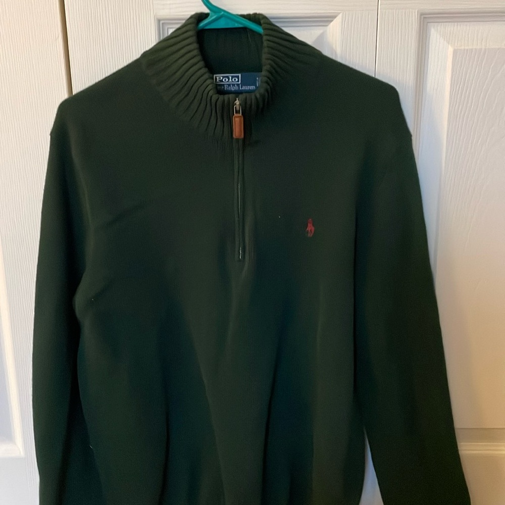Polo hunter green sweater